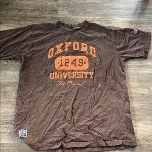 Oxford Brown and Orange Short Sleeve Tee